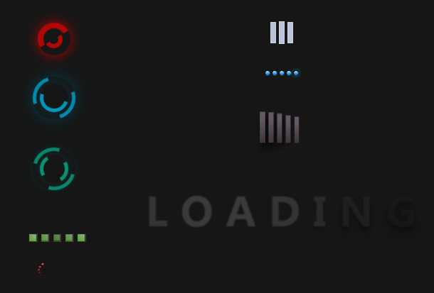 pure-css3-colorful-loading